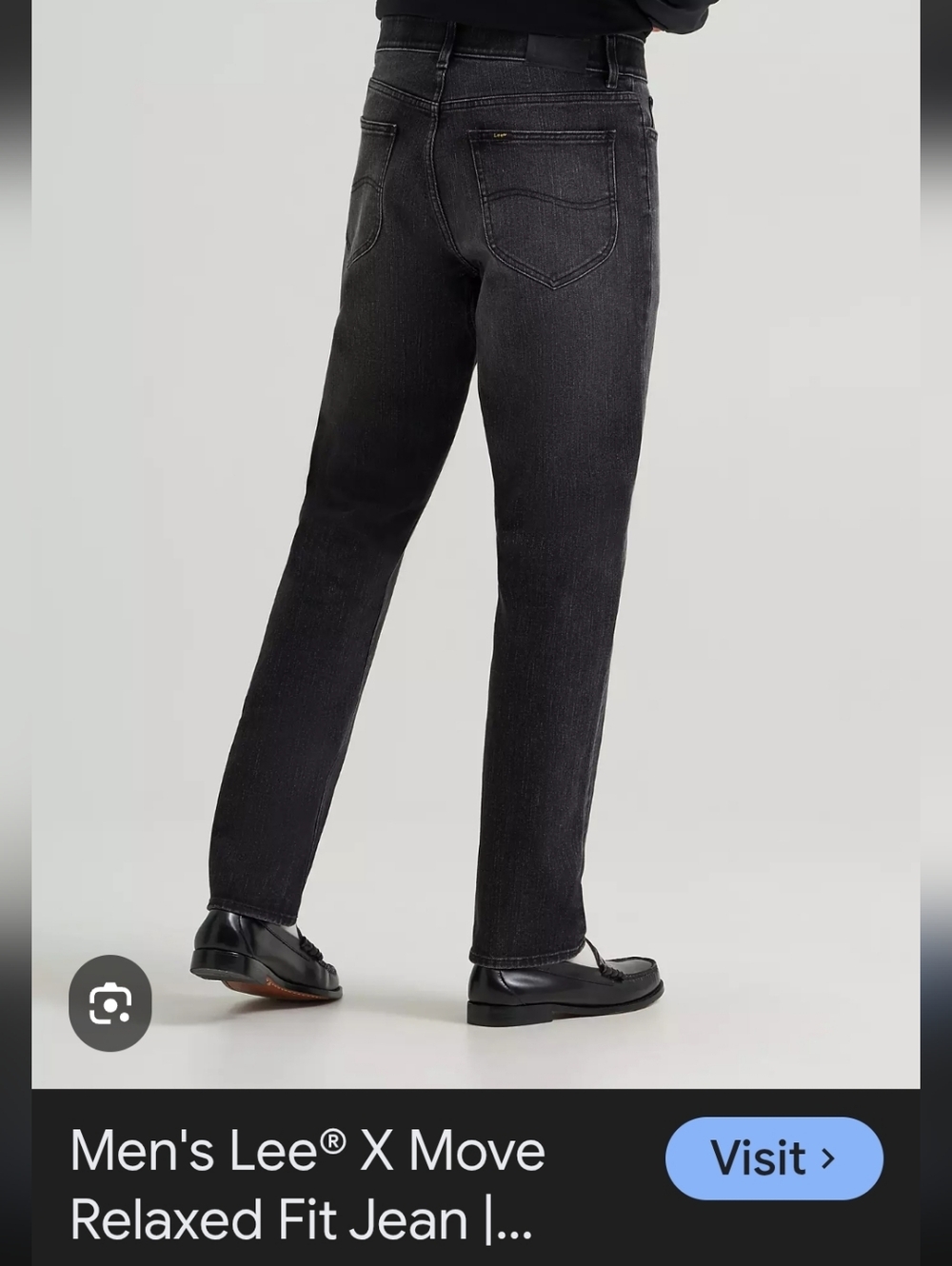 Lee Relaxed Fit Black Jeans 40x30 In Great Shape